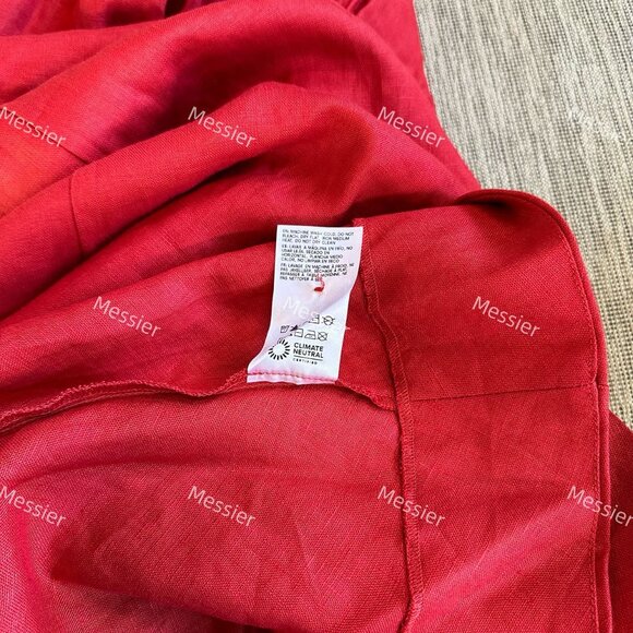 Reformation Balia Linen Dress in Sundried Tomato - Picture 10 of 11